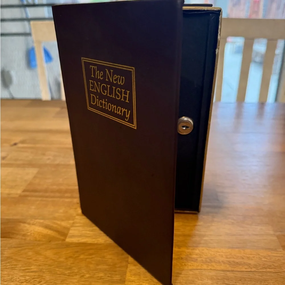 Brown & Gold Dictionary Safe Box